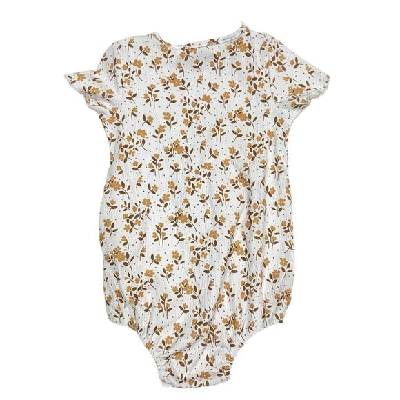 Sweethoney fall floral short sleeve toddler bodysuit size 2T - Picture 2 of 4